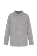 NEW AllSaints Jax Cashmere Jumper in Gray- size M #S4449