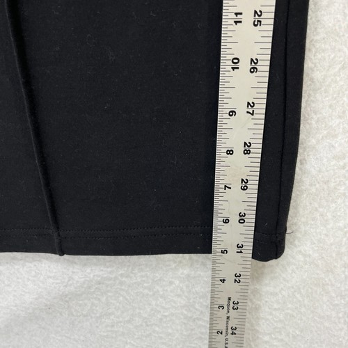 Lee Wide Leg Dress Trousers Women's 16 M - Black Cotton Blend Stretch High Rise - Picture 4 of 13