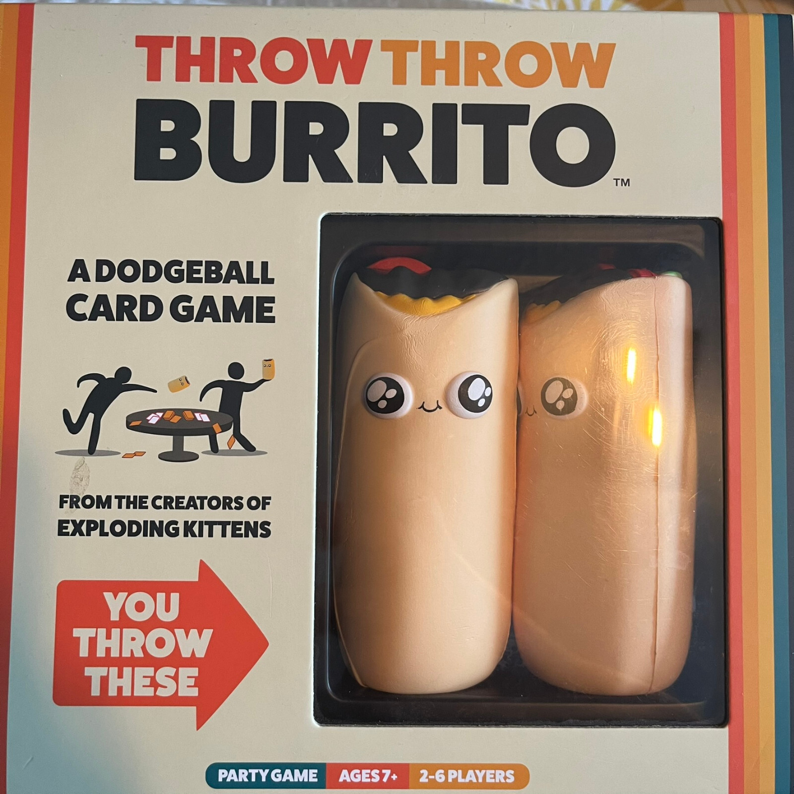 Throw Throw Burrito Card Game by Exploding Kittens Cuisine reunionnaise