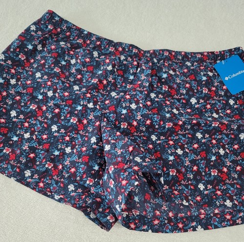 Columbia Short Court Shorts Women’s XXL Reg Fit Floral 5" Inseam Athletic Sport