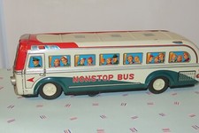 MASUDAYA TM MODERN TOYS NON-STOP BUS 1957/58 TINPLATE WELL WORKING!