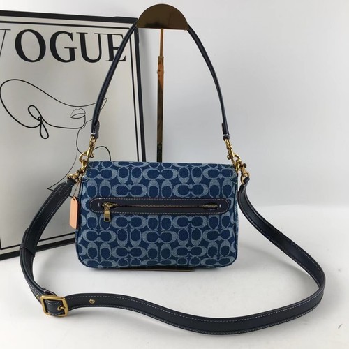 COACH CA105 Tabby Shoulder Crossbody Bag Signature Denim New - Picture 6 of 9