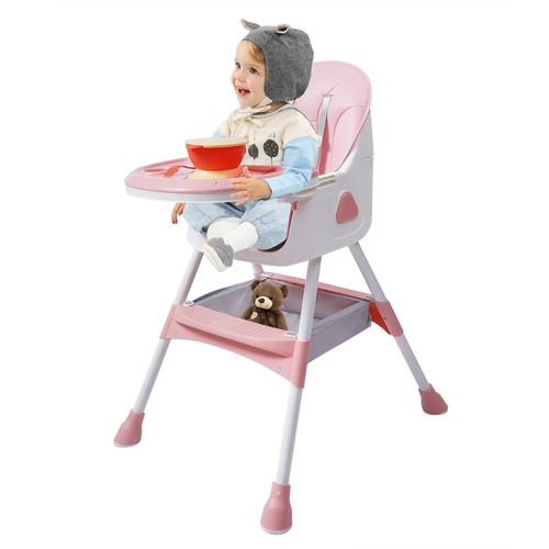 Seggiolone per bambini nascondibile pieghevole seggiolone per bambini seggiolino cibo sedia DE - Foto 17 di 18