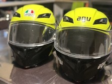 2 CASCHI MODULARE  AGV COMPACT ST SOLID VERDE LUCIDO VISIERA PINLOCK!!!