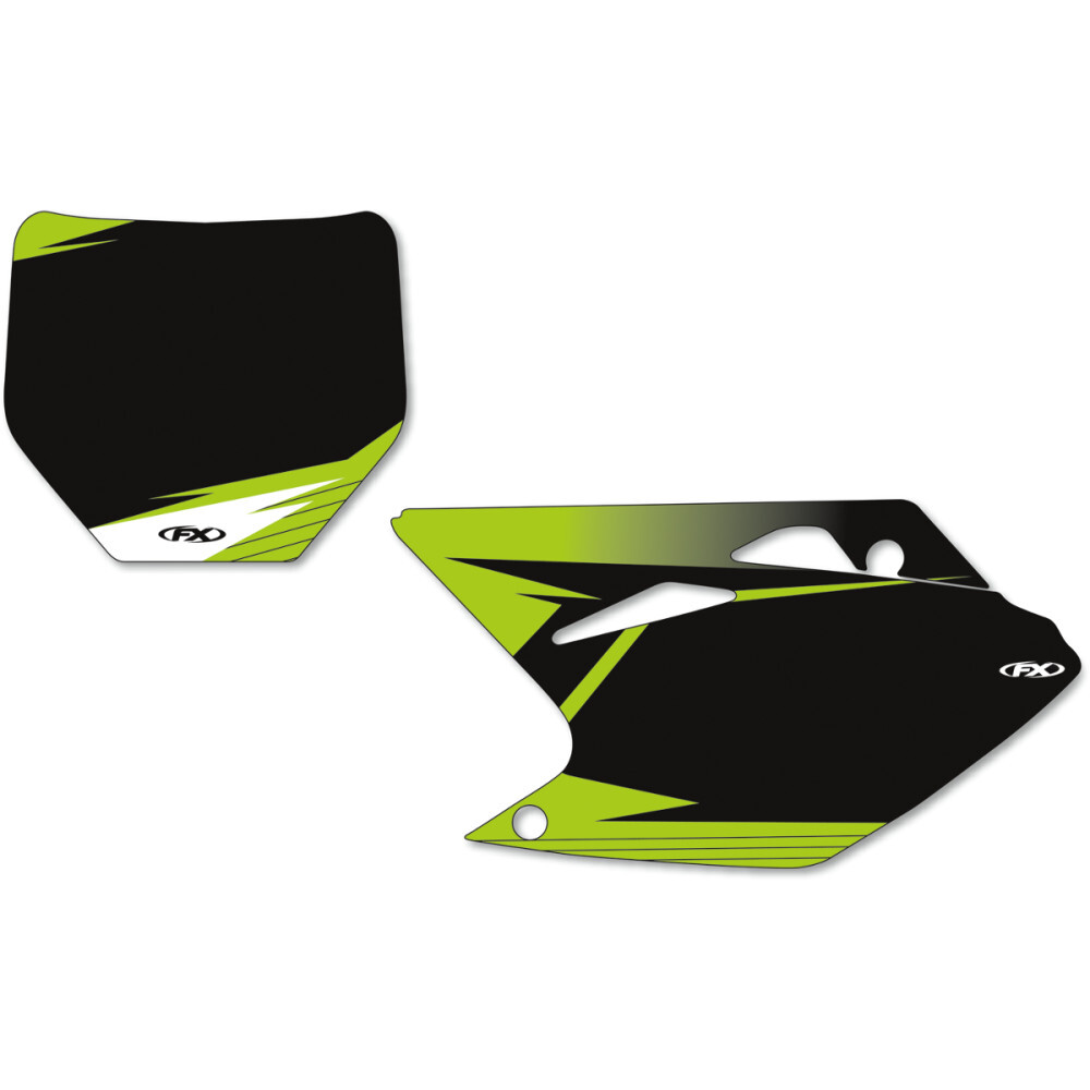 Factory Effex Graphic Number Plates - Black - KX450F | 19