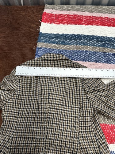 Vintage Saddle Wear Wool Riding Jacket Harris Meyer England Girls 26 Houndstooth - Picture 9 of 10