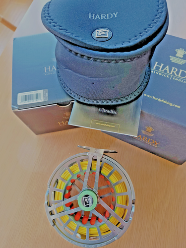 HARDY LA 10000 9/10/11 Fly Reel + WF9 SPEY LINE READY TO USE MINT (not able) new - Picture 2 of 6