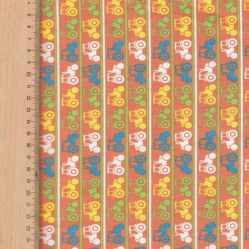 Fabric Freedom Farmyard 100% Cotton Fabric FQ Crafting Quilting Patchwork Coral - Picture 5 of 13