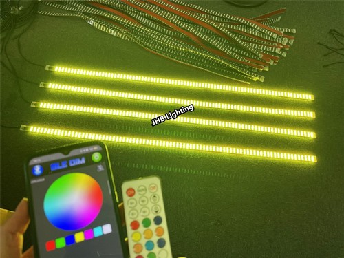 Tiras LED 4 PIEZAS 1,4 metros CUÁDRUPLE FILA PERSIGUIENDO FLUJO para luces de llanta de rueda de coche de 17,5" - Imagen 12 de 15