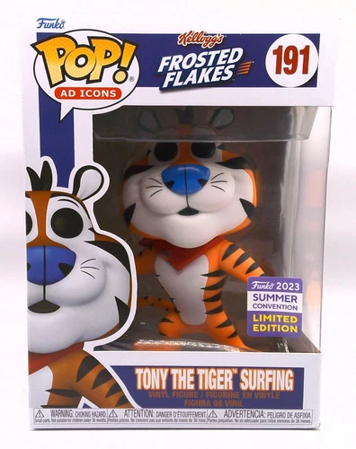 Funko Pop! Frosted Flakes Tony the Tiger Surfing #191 2023 SDCC Summer Exclusive