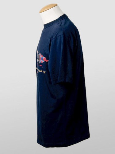 New Paul & Shark Navy Cotton Made in Italy T-Shirt Size M - Picture 3 of 5