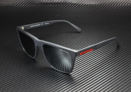 Armani Exchange AX4080SF 80786G Mt Black Lt Grey Mir Black 57mm Herren Sonnenbrille - Bild 2 von 7