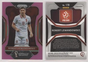 2022 Panini Prizm World Cup Qatar Pink Prizm Robert Lewandowski #170