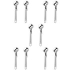  10 PCs Schaufel Edelstahl Keks Kocher Fruchtgraben Löffel Baller Dessert Löffel