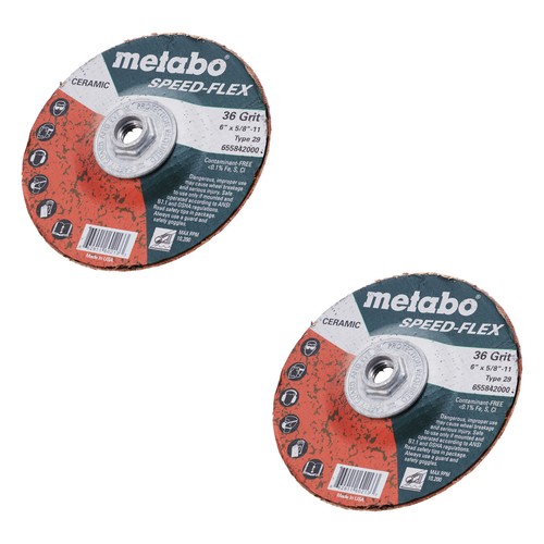 Metabo 665842000 6" Speed-Flex Grinding Wheel (2-Pack) - Picture 1 of 5