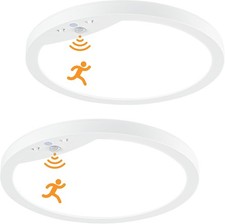 2-Pack 20W Motion Sensor Ceiling Lights Hard-Wired, 9Inch Indoor Motion Activate