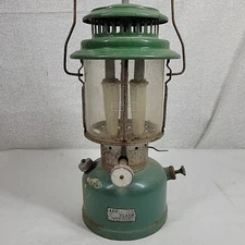Ash Flash Lantern Double Mantle Globe "14 Green Vintage Gasoline Lantern AFG