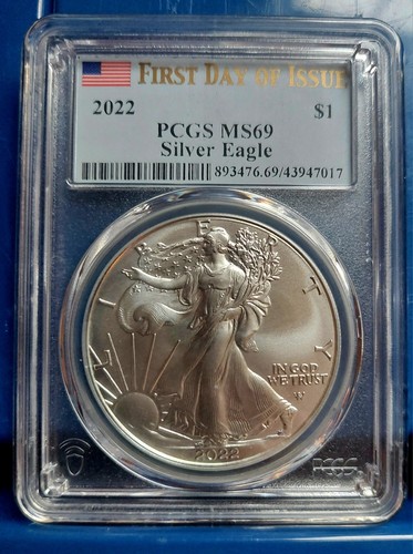 2022 American Silver Eagle $1 PCGS MS69 First Strike