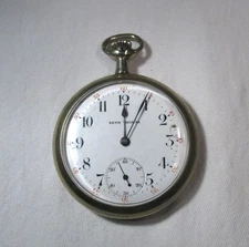 Vintage 1898 Seth Thomas Centennial 16 Size Pocket Watch RUNS ETC10993