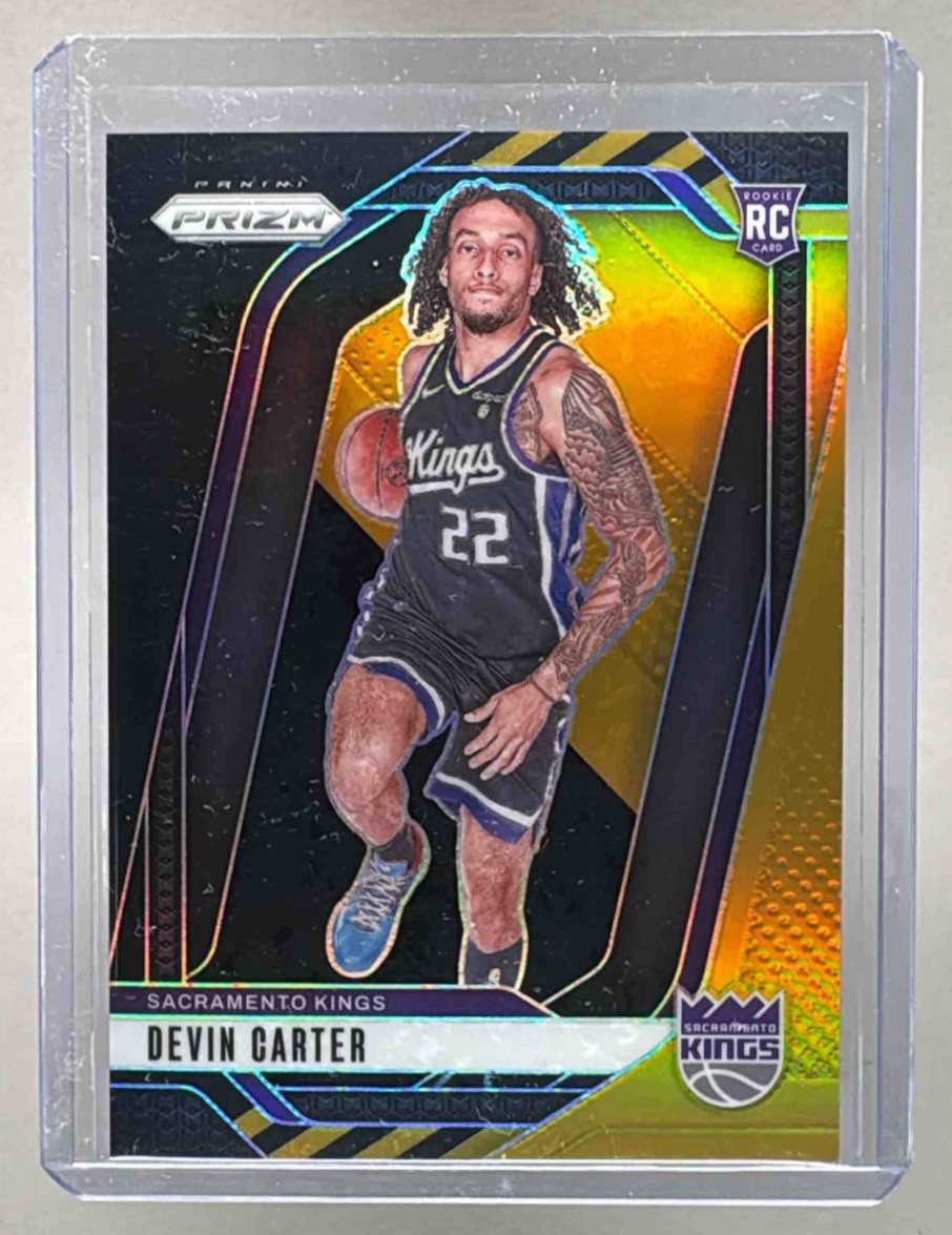 Devin Carter 2024 Panini Prizm #231 Black Gold Rookie RC 4/5