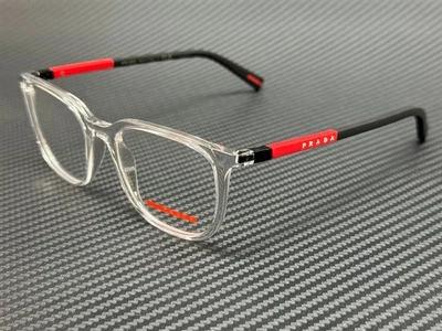 PRADA LINEA ROSSA PS 04RV 2AZ1O1 Transparent Men's 50 mm Eyeglasses