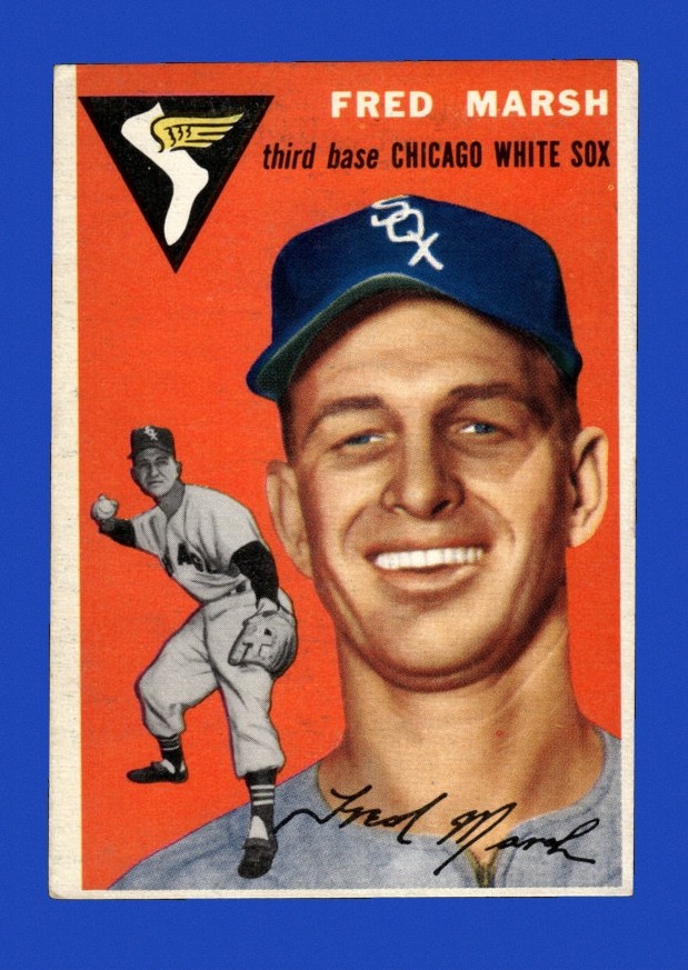 1954 Topps Set-Break #218 Fred Marsh EX-EXMINT *GMCARDS*