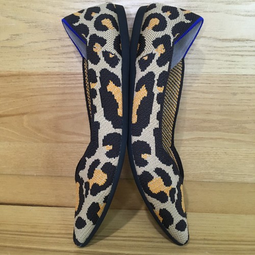 Rothy's The Point Big Cat Leopard Animal Print Ballet Flats Women’s Size 8.5 - Picture 9 of 19