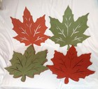 12 Placemats Thanksgiving Maple Leaf Bed Bath & Beyond Reversible Placemats