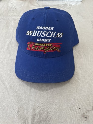 NASCAR Busch Series 2000 Champion Hat Blue Adjustable Strap - Picture 1 of 6