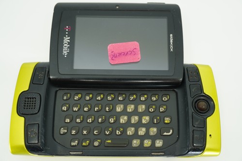 Téléphone portable vintage T-Mobile Sidekick 2 PV210 danger aigu jaune QWERTY - Photo 11 sur 11