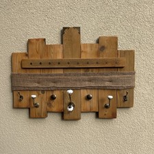 Handgefertigte Upcycling Garderobe shabby chic vintage holz Unikat 70cm x 50 cm