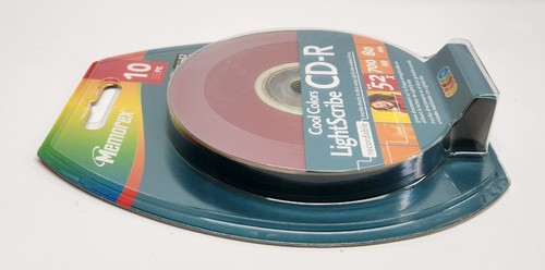 Memorex Cool Colors Light Scribe CD-R 700 MB 80 Min 52X, 10 Pack Brand New - Picture 4 of 6
