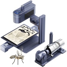 LaserPecker LP4 10W Laser Engraver Cutter with Slide Extension  Rotary Roller