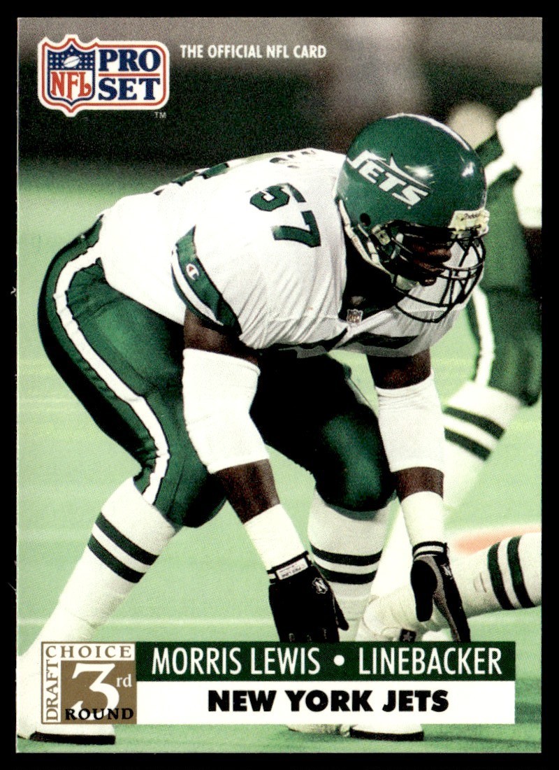 1991 Pro Set Morris Lewis Rookie New York Jets #792