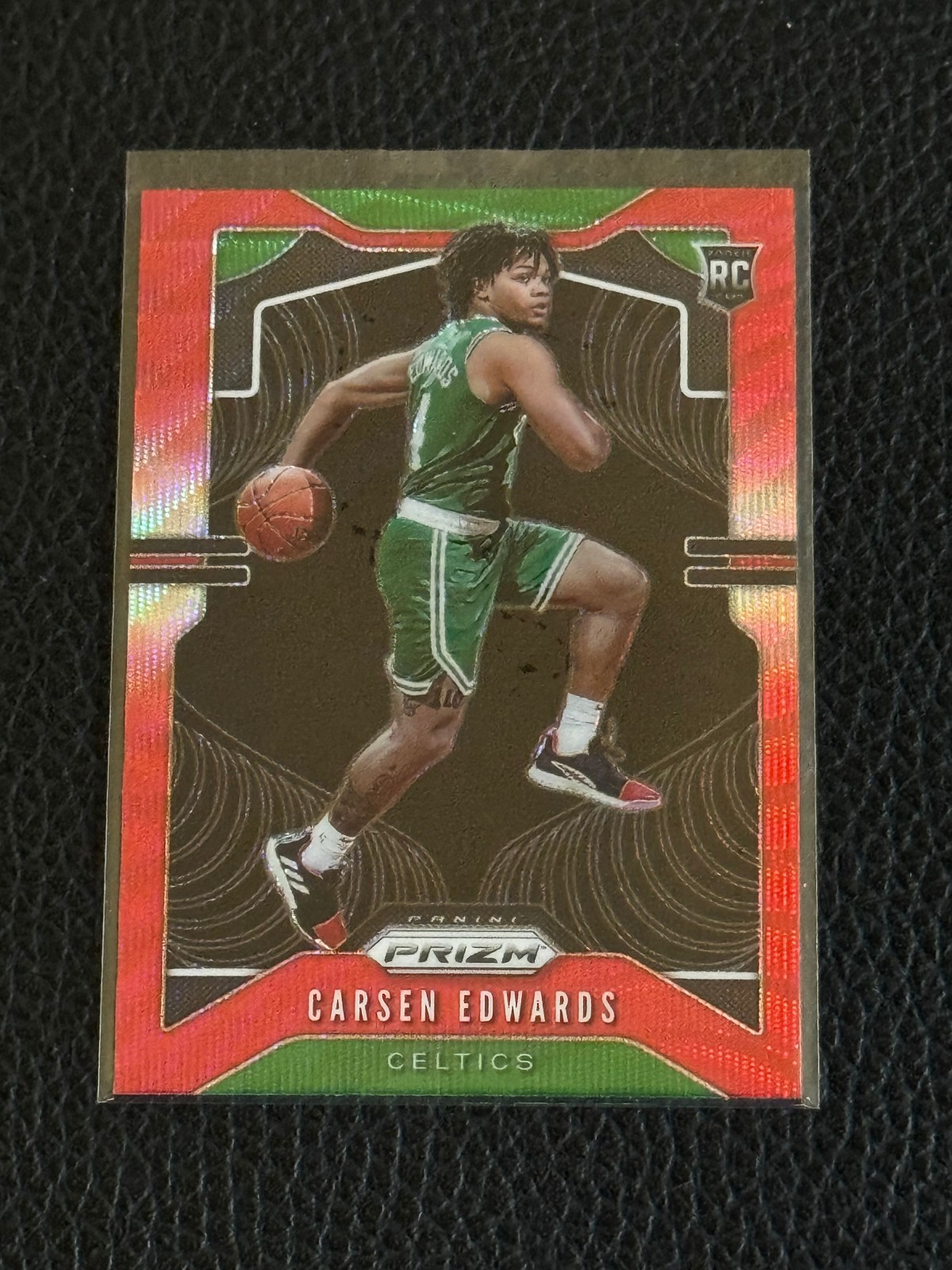2019-20 Panini Prizm - Rookie Carsen Edwards #276 Ruby Wave Prizm (RC)