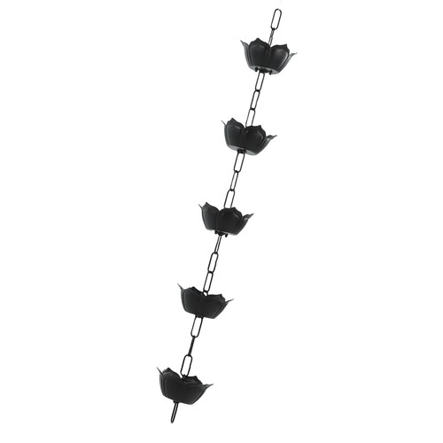 Rain Chain Aluminum Large Flower Shaped Decorative Rain Catcher For Outdoor HLF - Picture 11 of 12
