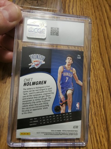 2022-23 Panini Revolution #148 Chet Holmgren RC Astro CGC 8.5 NM-MT+ Pop 2 - Picture 3 of 3