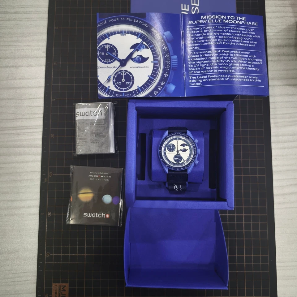 #Moons watch MISSION TO THE SUPER BLUE MOON PHASE - Image 2 of 4