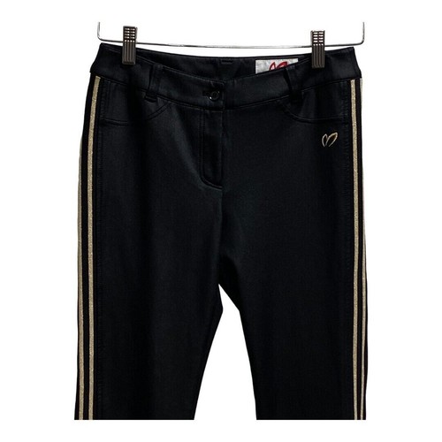 Master Bunny Edition Track Pants Leggings Tuxedo Stripe Spell Out Black Size 0 - Picture 2 of 18