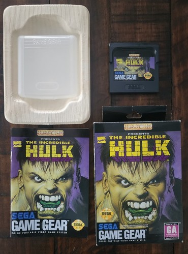 Marvel Comics The Incredible Hulk USA Ver ☆☆ Complete Authentic Sega Game Gear - Picture 1 of 4