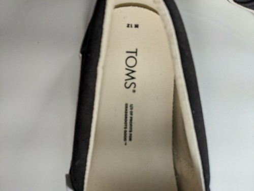 Scarpe slip on Toms nere da uomo 12 Alpargata Fenix nuove senza scatola - Foto 7 di 9