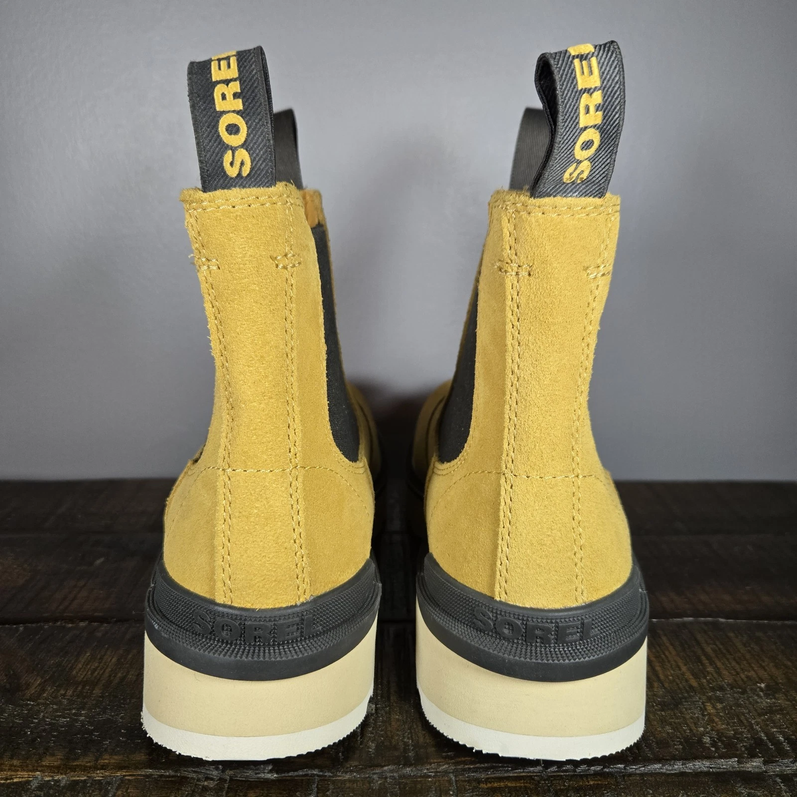 sorel hi line chelsea waterproof suede ankle boots