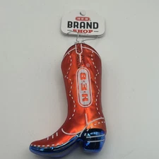 H‑E‑B Brand Shop Cowboy Boot TEXAS HEB Logo Christmas Ornament NEW 