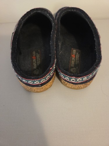 Haflinger Slippers Womens 39 Grizzly Blue Mule Clogs Casual Comfort Closed Toe - Imagen 9 de 10