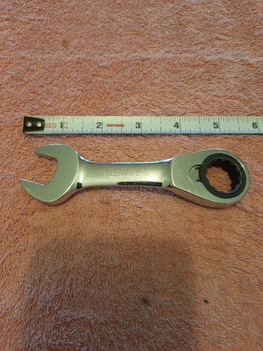 Blue Point By Snap On Tools 18 Mm Ratchet Reversible Wrench Stubby - Picture 2 of 10