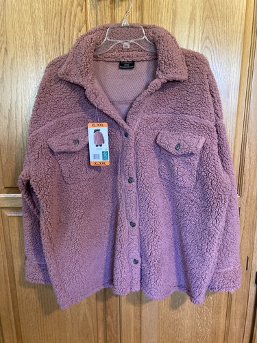 Neu mit Etikett 32 Grad Hitze Damenjacke weich mauve Größe XL/XXL - Bild 1 von 12