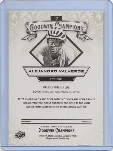 2025 Alejandro Valverde Goodwin Champions Cycling #17 - Picture 2 of 2