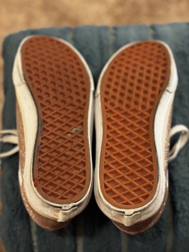 Little Girls VANS Gold Glitter Sneakers Juniors 5 Used - Picture 5 of 8