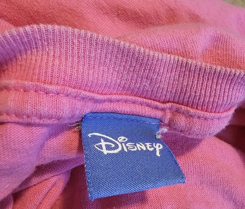 Vintage Disney Sz XL Pink Embroidered Patch Shirt Shy Eeyore Grandmacore - Afbeelding 3 van 6