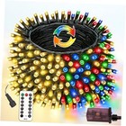 82FT 200 LED Color Changing Christmas String 200LED Warm White & Multicolor